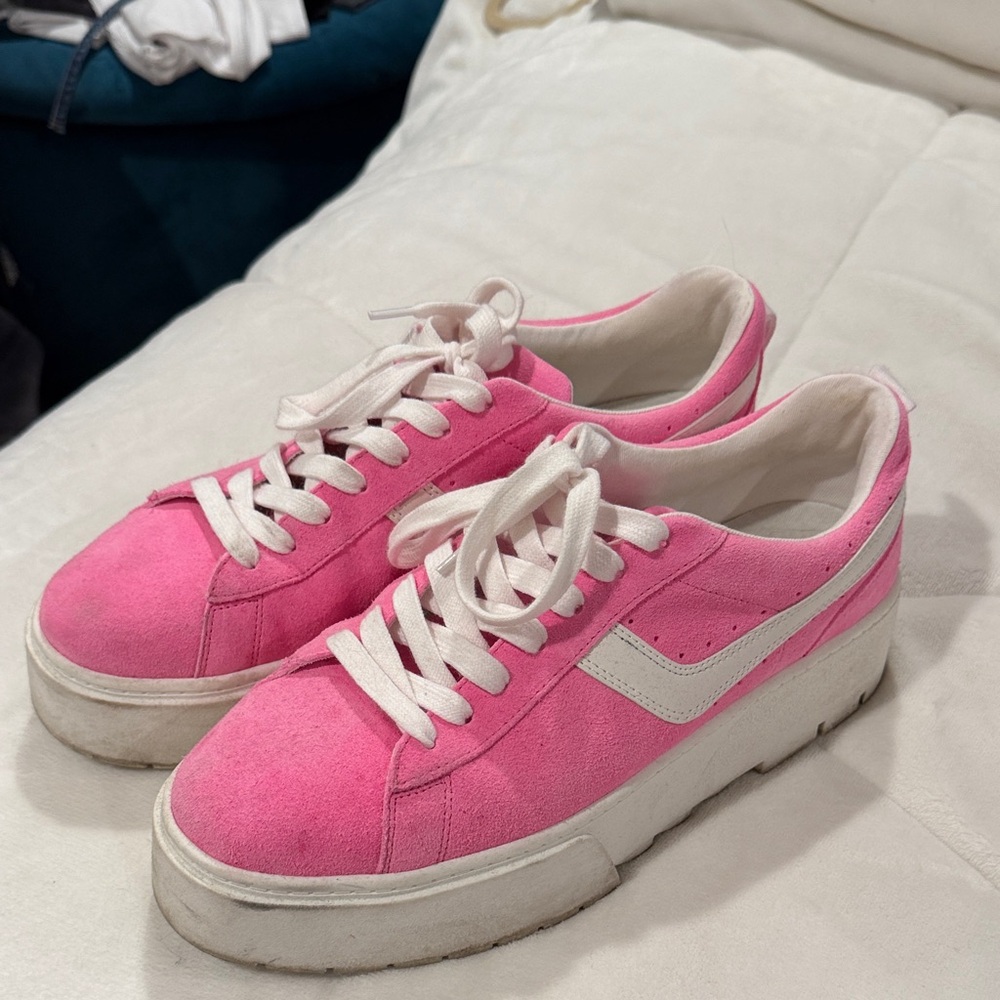 Steve Madden Pink and White Sneakers